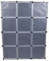 Verk 01508 Modulová skládací šatní skříň 144,5 x 110 x 46,5 cm černá - Předsíňová stěna