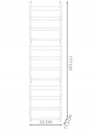 ISO 8821 Závěsný botník na dveře pro 36 párů bot bílá - Shoe Rack