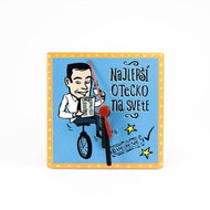 HOME ELEMENTS Clock shrub. 11 cm, best daddy - Table Clock