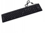 Verk 06180_CZ Flexible silicone keyboard for PC black - Keyboard