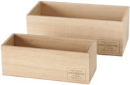 Boltze Dekorativní dřevěný box Natural Set 2 ks - Truhla