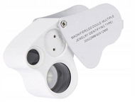 Verk 09077 Skládací mineralogická lupa LED - zvětšení 25,50x - Lupa