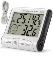 Verk 01763 Thermometer with external probe, hygrometer and time - Digital Thermometer