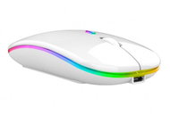 APT AK211B Wireless Optical Mouse LED RGB White - Mouse