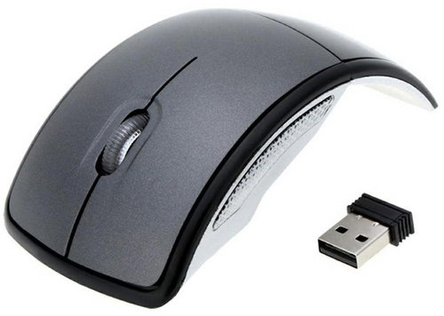 APT AK226D Wireless folding mouse grey - Mouse - Main image
