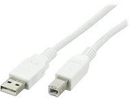 PremiumCord USB 2.0 1 m prepojovací biely - Dátový kábel