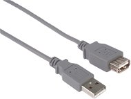Adatkábel PremiumCord USB 2.0 0,5m, szürke, hosszabbító - Datový kabel