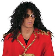 FUNNY FASHION Paruka černá vlnitá - Paruka