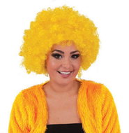 FUNNY FASHION Wig afro yellow - Wig