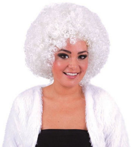FUNNY FASHION Afro white wig - Wig - Main image