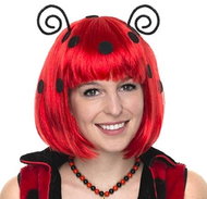 FUNNY FASHION Ladybug wig with antennae - Wig