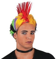 FUNNY FASHION Wig punk rainbow clear - Wig