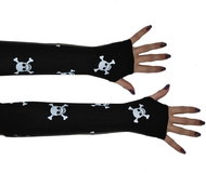 Funny Fashion Gloves Skulls - Costume Accessory