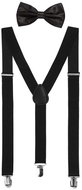 Funny Fashion Braces and bow tie black - Costume Accessory