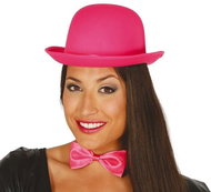 Guirca Hat bowler hat pink - Costume Accessory