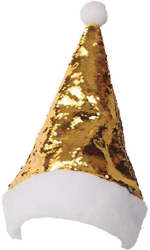 Guirca Christmas hat Santa Claus with changing sequins - Costume Accessory - Main image