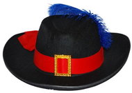 Funny Fashion Musketeer Hat Black - Costume Accessory