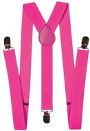 Funny Fashion Braces neon pink - Costume Accessory