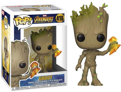 Funko POP! Avengers Infinity War Groot with Stormbreaker 416 - Figure - Main image