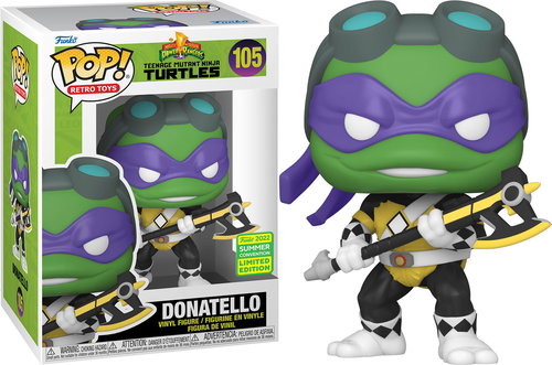 Funko POP! Donatello (Teenage Mutant Ninja Turtles - Mighty Morphin Power Rangers) - Figure - Main image