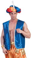 Funny Fashion Men's Costume Sultan Vest Blue - Costume