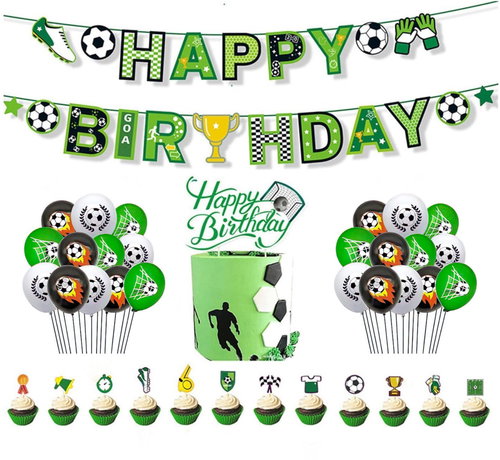 FunCo Big Birthday Set Football 53 pcs - Party Accessories - Main image