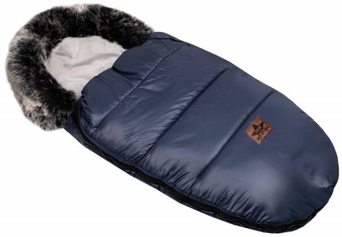 Baby Nellys - FLUFFY with fur, garnet - Stroller Footmuff - Main image