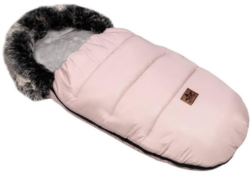 Baby Nellys - FLUFFY with fur pink - Stroller Footmuff - Main image