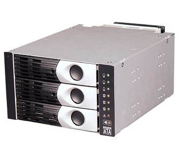Hotswap HDD cage IcyDock MB-235-SPF černá (black), 3x SATA do 2x 5.25" pozic - - - Main image