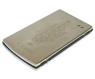 Externí box IcyBox - IB-251U pro 2.5" HDD, USB2.0, napájení přes USB port, ušlechtilá ocel, kožené p - Externí box