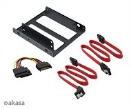 AKASA 2,5" SSD & HDD Adapter with SATA Cables - Merevlemez keret