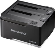 AKASA DuoDock X dual black - External Docking Station