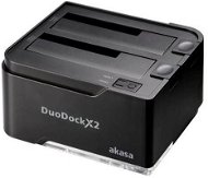 AKASA DuoDock X2 čierna - Externá dokovacia stanica
