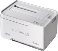 AKASA DuoDock X WiFi White - External Docking Station