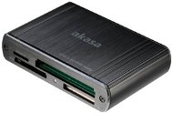AKASA USB 3.0 multi card reader AK-CR-08BK - Kártyaolvasó