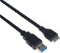 Adatkábel PremiumCord USB-A 3.0 to micro USB-B - 1m, fekete - Datový kabel