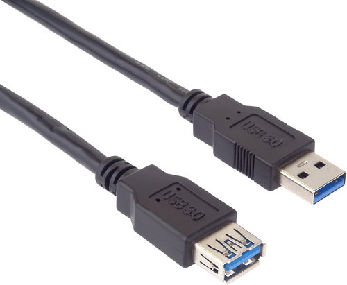 PremiumCord USB 3.0 Extension cable A-A black 3m - Data Cable - Main image