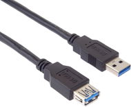 Adatkábel PremiumCord USB-A 3.0 to USB-A - 5m, fekete, hosszabbító - Datový kabel
