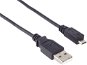 Dátový kábel PremiumCord USB 2.0 prepojovací AB micro 5m čierny - Datový kabel