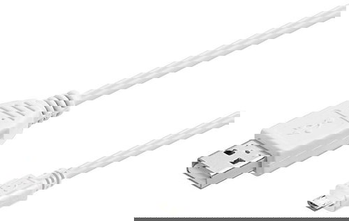 PremiumCord USB 2.0 interface A-B micro 1m white - Data Cable - Main image