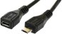 Adatkábel PremiumCord micro USB 2.0 2m hosszabbító - Datový kabel