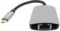 Adapter PremiumCord USB-C auf HDMI + RJ45 + PD Adapter, Aluminiumgehäuse - Redukce