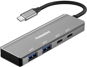 PremiumCord 5G SuperSpeed Hub USB-C na 2x USB 3.2 C +2x USB 3.2 A, Aluminum - USB Hub