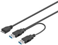 PremiumCord USB 3.0 rozdvojený napájecí 0.2m - Datový kabel