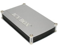 Externí box IcyBox - IB-351UE-BL, pro 3.5" zařízení, stříbrná (silver), USB2.0+FireWire, hliníkový,  - -