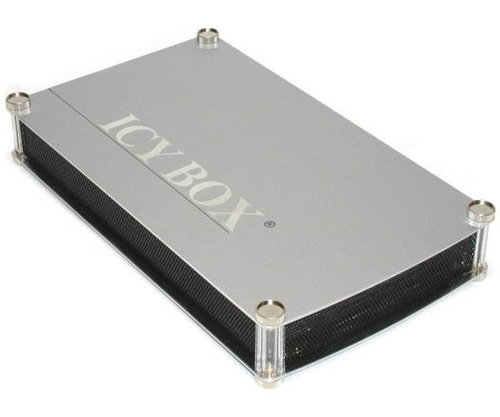 Externí box IcyBox - IB-351UE-BL, pro 3.5" zařízení, stříbrná (silver), USB2.0+FireWire, hliníkový,  - - - Hlavný obrázok