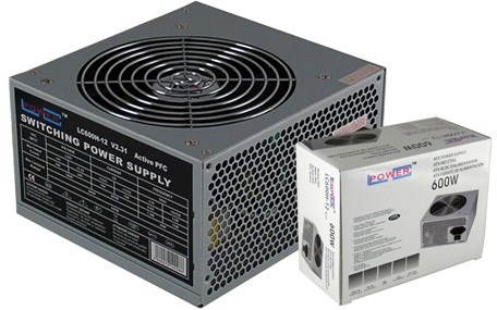LC Power 600W 12-LC600H - PC Power Supply - Main image