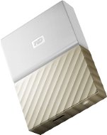 WD 2.5" My Passport Ultra Metal 2TB, fehér-arany, slim - Külső merevlemez