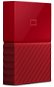 WD My Passport 4TB USB 3.0 - piros - Külső merevlemez