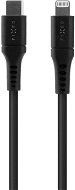 FIXED Cable USB-C to Lightning - PD, MFi, Liquid silicone, 0,5m, fekete - Adatkábel